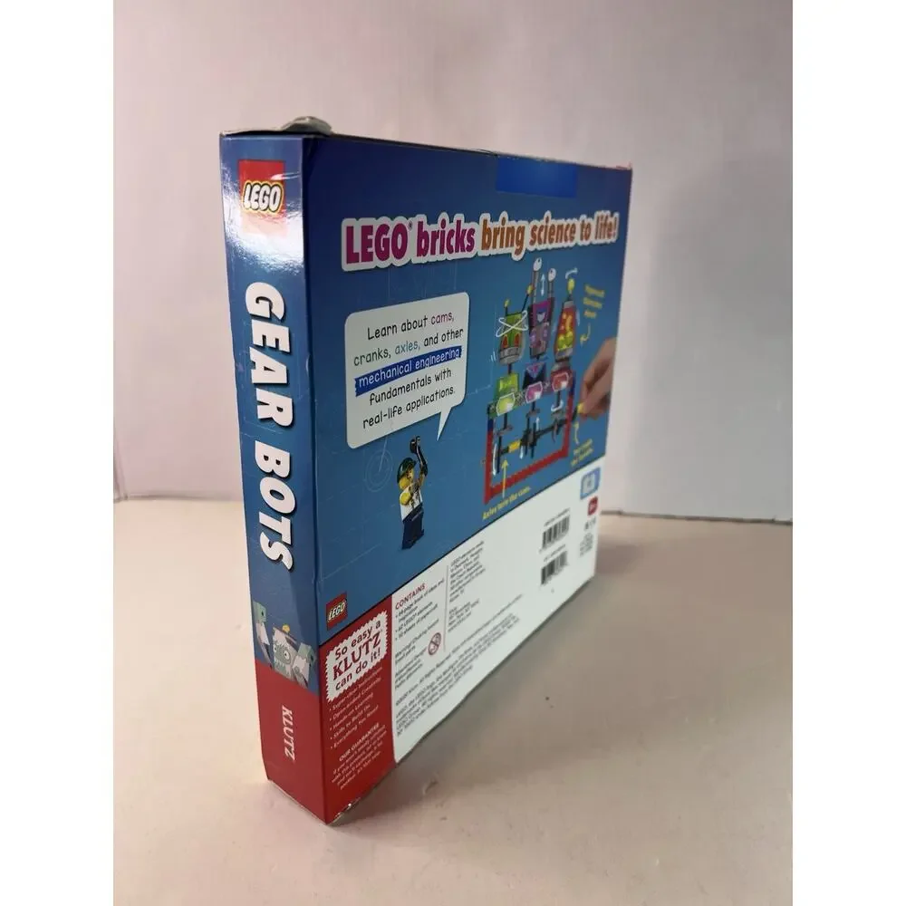 LEGO Gear Bots Klutz STEM Science Activity Book Kit Complete 62 PCs New In Box!!